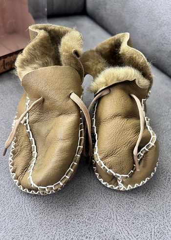 Erkek Çocuk Süet Kürklü Bej Bot 12-18 ay - Görsel 4