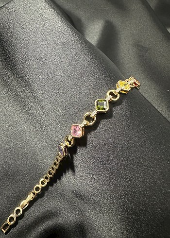 Xupıng Çok Renkli Zincir Detaylı Bileklik - Görsel 5