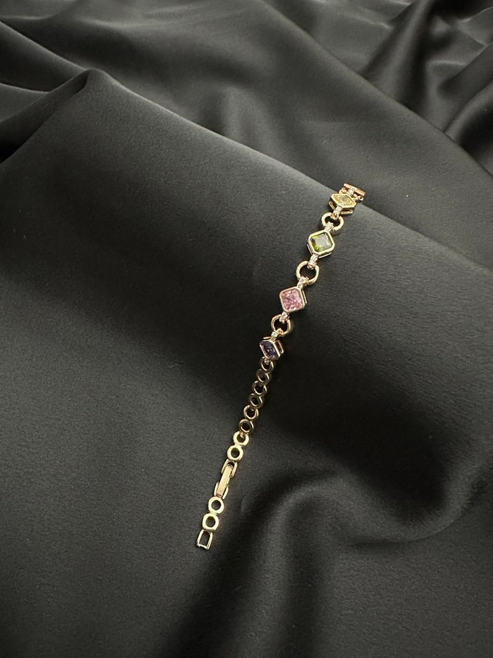 Xupıng Çok Renkli Zincir Detaylı Bileklik - Görsel 3