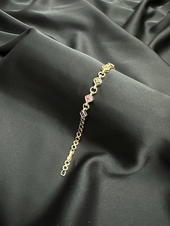 Xupıng Çok Renkli Zincir Detaylı Bileklik - Görsel 2