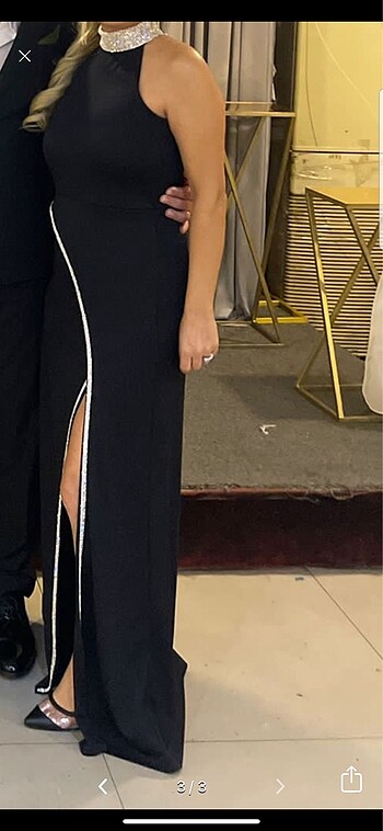 Swarovski taşlı elbise - Görsel 5