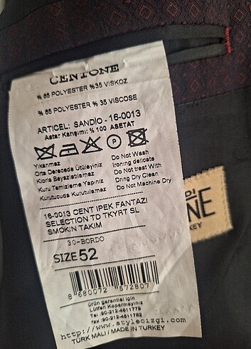 Bordo smokin damatlık - Görsel 3