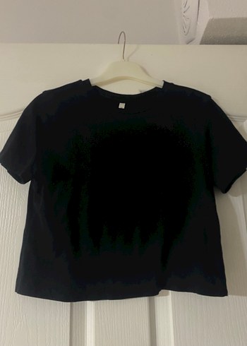 Siyah Basic Kısa Kollu Crop