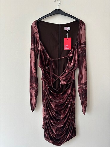 Zara Love On Friday Giselle Kahverengi Elbise