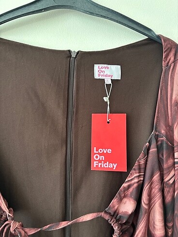l Beden kahverengi Renk Love On Friday Giselle Kahverengi Elbise