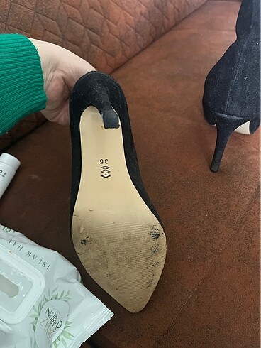 36 Beden siyah Renk Topuklu ayakkabı pelinin ayakkabıları