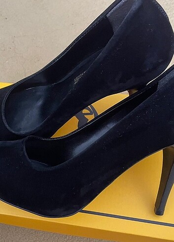 Diğer Siyah süet Stiletto