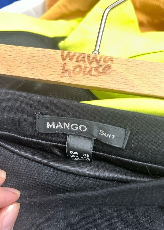 Mango Suit siyah mini etek - Görsel 3