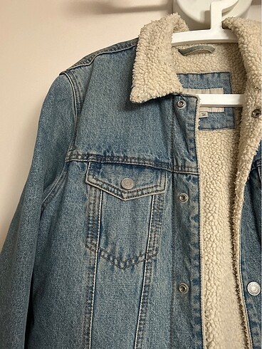 Pull and Bear Pull and Bear Kürklü Kot Ceket