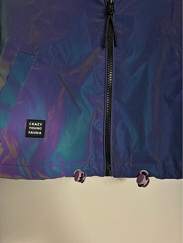 s Beden Bershka Reflektör Crop Ceket