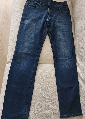 42 Beden mavi Renk MAVİ JEANS Erkek Gri Mavi Denim Regular Fit Kot Pantolon