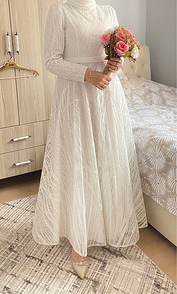 Diğer Tesettür nikah elbisesi