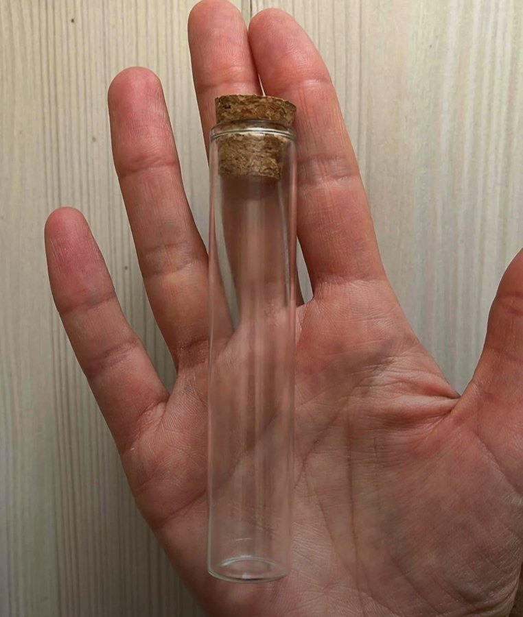 Mantarlı Cam şişe - Görsel 2