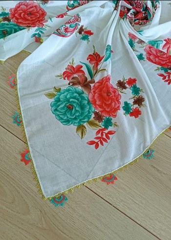 Sıfır ürün iğne oyası tülbent - Görsel 2