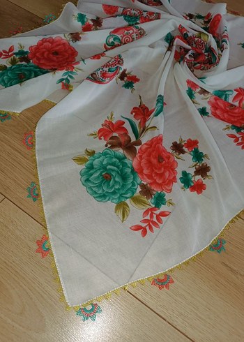 Sıfır ürün iğne oyası tülbent - Görsel 3