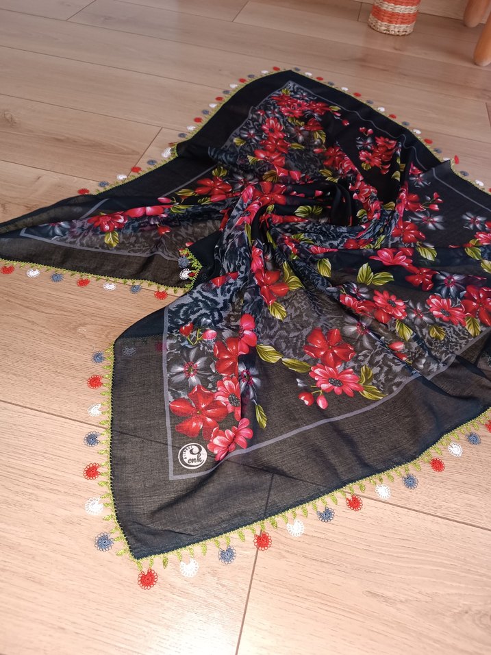 igne oyalı tülbent - Görsel 5