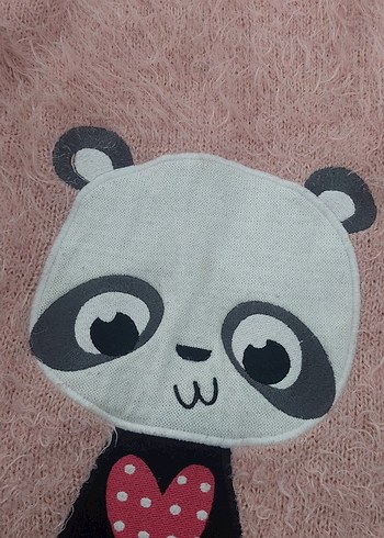 Panda Peluş Kazak kız çocuk kazak 5 -6 yaş