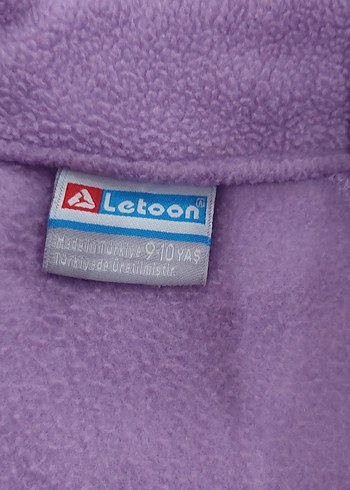 Lila Fermuarlı Kız Çocuk Polar Ceketi - Görsel 2