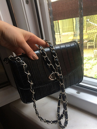 m Beden siyah Renk Stradivarius askılı çanta