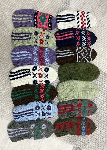 Renkli çeyizlik patik Çorapları - Görsel 2