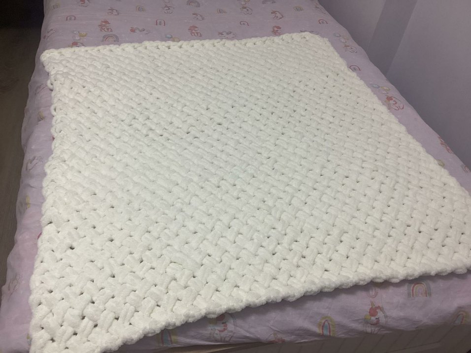 Bebekler içinel örgüsü battaniye - Görsel 3