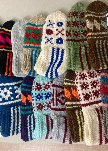 el örgüsü çeyizlik kadın patik çorap - Görsel 2