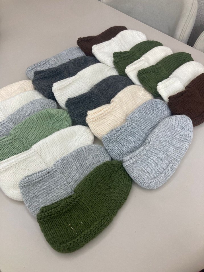 el örgüsü erkek kadın patik çorap - Görsel 2