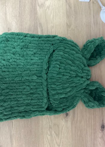 el örgüsü alize puffy balaclava bere eldiven set - Görsel 2