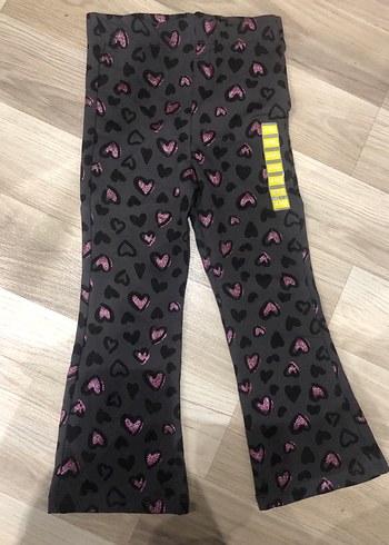 Kız Çocuk Gri Desenli Tayt - Görsel 2