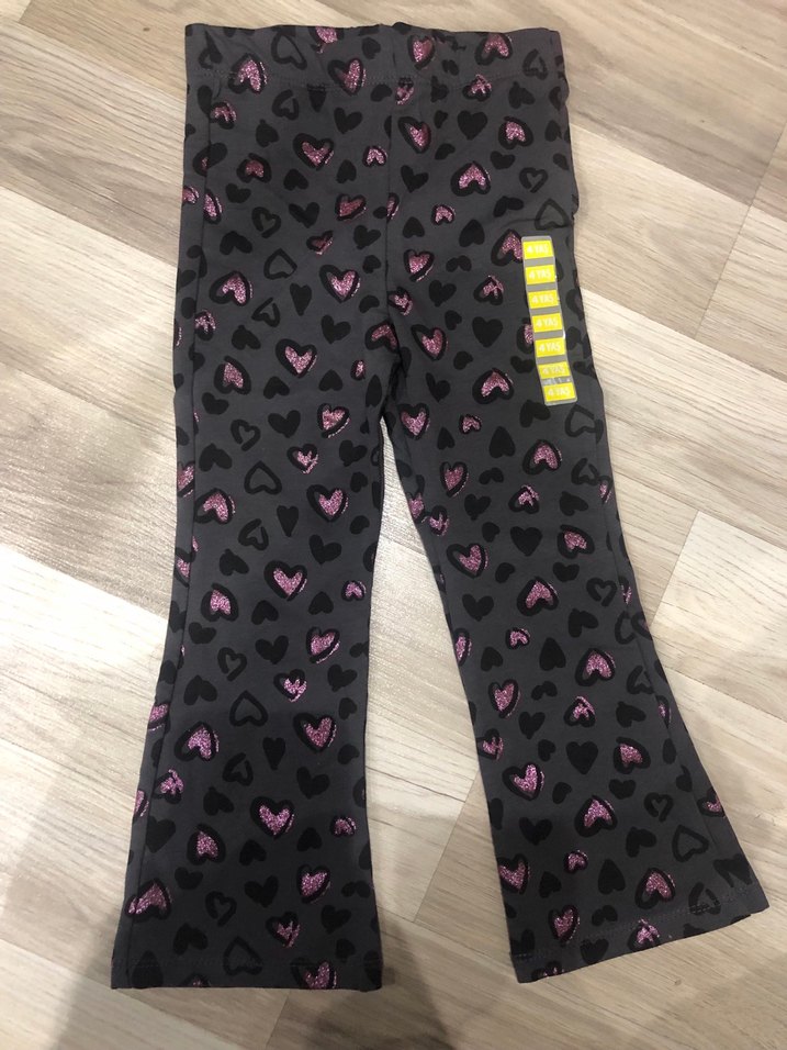 Kız Çocuk Gri Desenli Tayt - Görsel 2