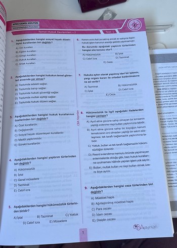 KPSS 2026 Vatandaşlığın Pusulası Soru Bankası - Görsel 4