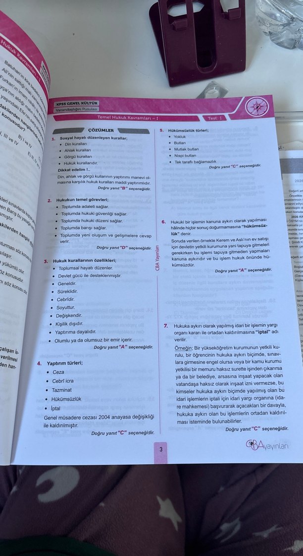KPSS 2026 Vatandaşlığın Pusulası Soru Bankası - Görsel 5