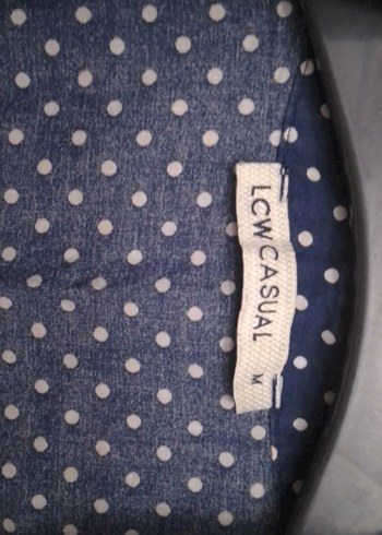 Düğmeli V Yakalı Kolsuz Mavi Bluz - Görsel 2