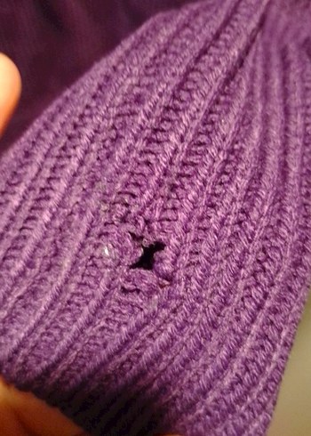 Mor Kadın Triko Kazak, Bisiklet Yaka, Rahat Kesim - Görsel 4