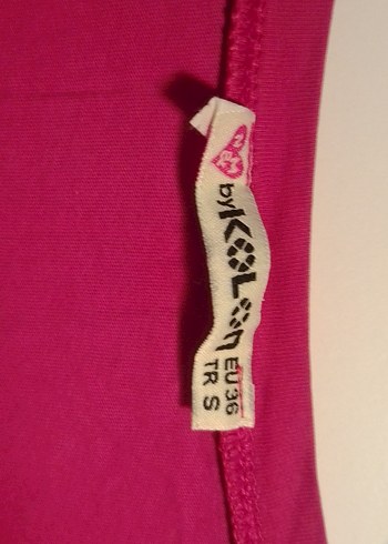 Pullu Baskılı kırmızı Kız Tişörtü - Görsel 2