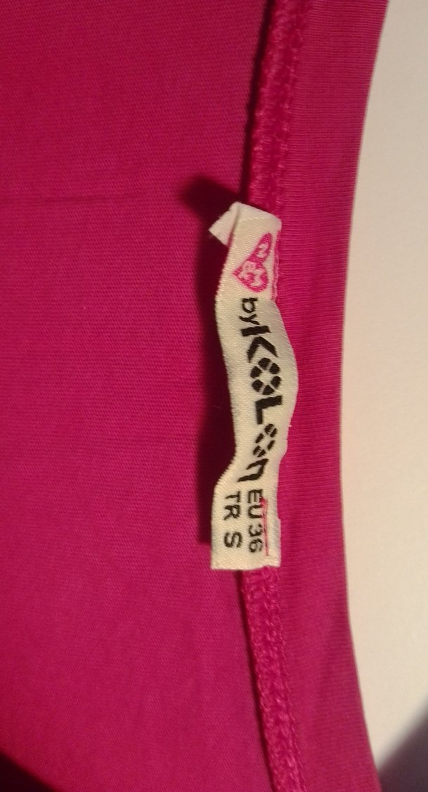 Pullu Baskılı kırmızı Kız Tişörtü - Görsel 2