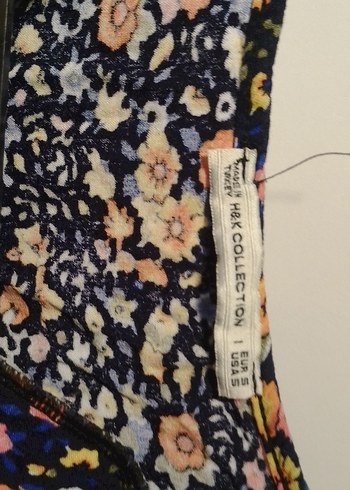 Çiçek Desenli  Uzun Elbise - Görsel 2