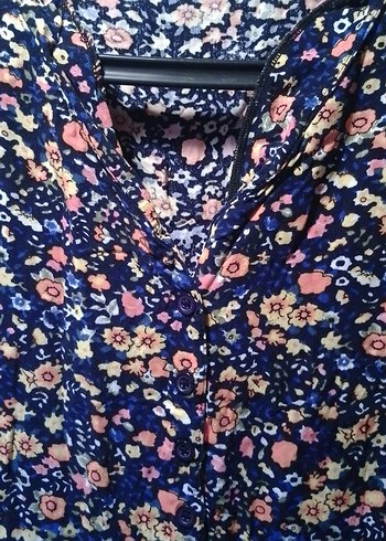 Çiçek Desenli  Uzun Elbise - Görsel 3