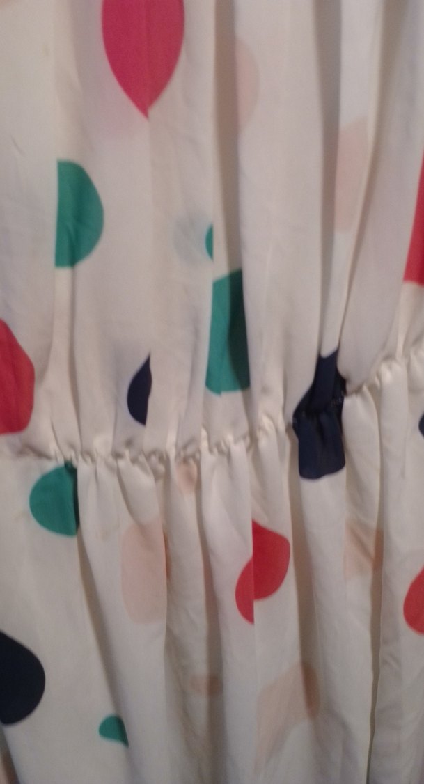 Renkli Puantiyeli Bohem Uzun Elbise - Görsel 2