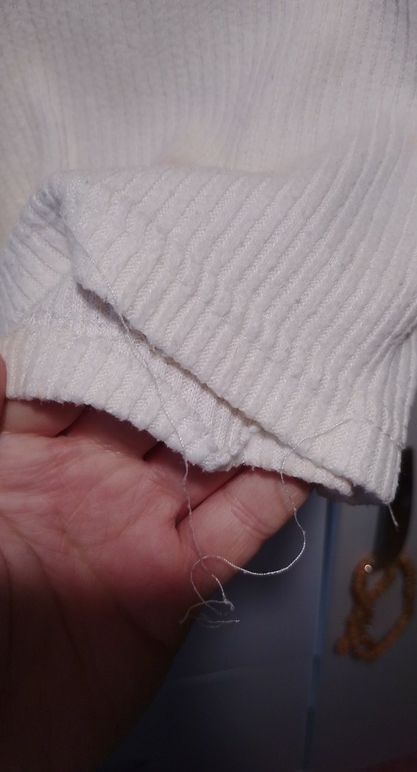 Bej Pamuklu Uzun Kollu Balıkçı Yaka Kazak - Görsel 4