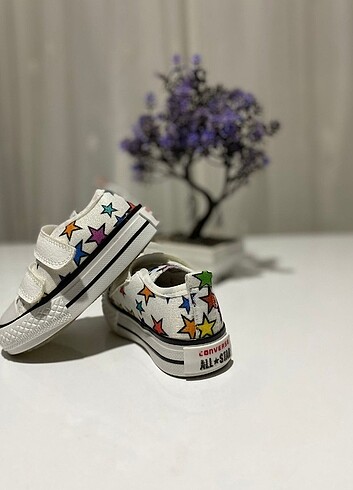 24 Beden beyaz Renk Bebek/Çocuk Converse Spor Ayakkabı