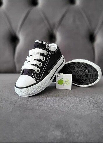 Converse SİYAH KISA BEBEK - ÇOCUK CONVERSE SPOR AYAKKABI