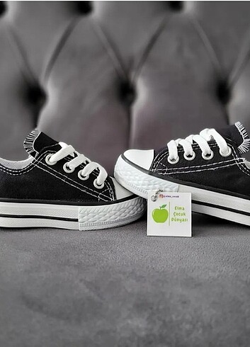 Diğer SİYAH KISA BEBEK - ÇOCUK CONVERSE SPOR AYAKKABI