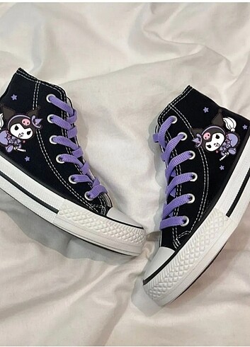 Converse KUROMİ BASKI CONVERSE SPOR AYAKKABI
