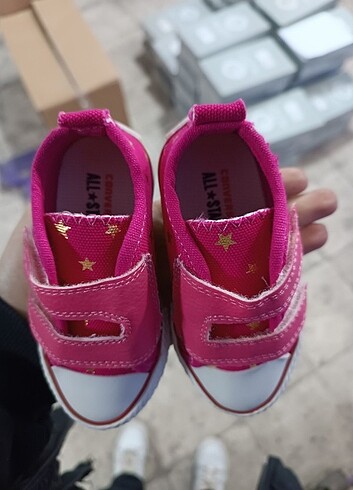 22 Beden pembe Renk Kız bebek çocuk Converse spor ayakkabı