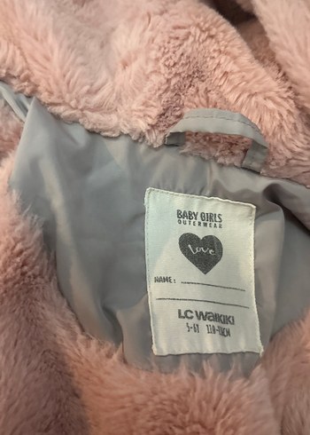 Kız Çocuk Kürk Detaylı Strappy kalın mont - Görsel 5