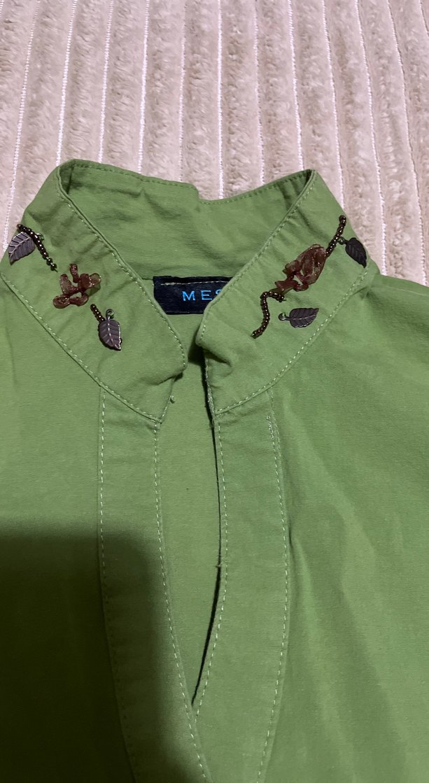 Düğmeli Nakışlı Uzun Kollu - Görsel 2