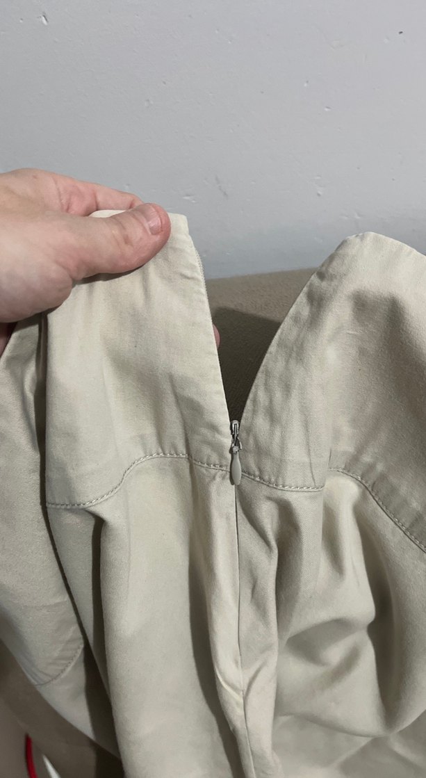 Beyaz Pilili Midi Mini Etek - Görsel 3