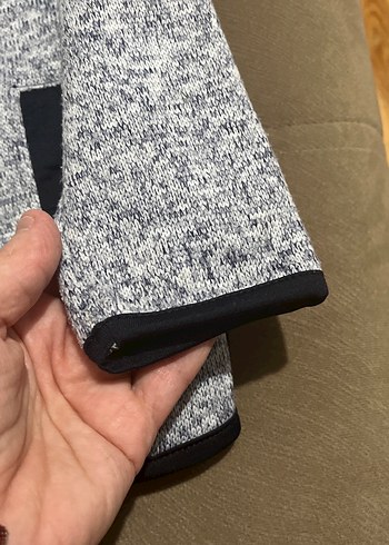 Gri Kapüşonlu Fermuarlı Erkek Ceketi - Görsel 2