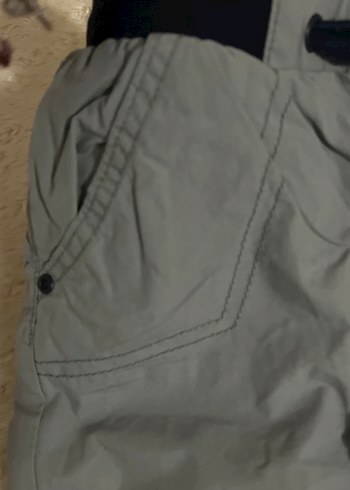 Erkek Çocuk Gri ve lacivertKemerli Denim Pantolon - Görsel 3